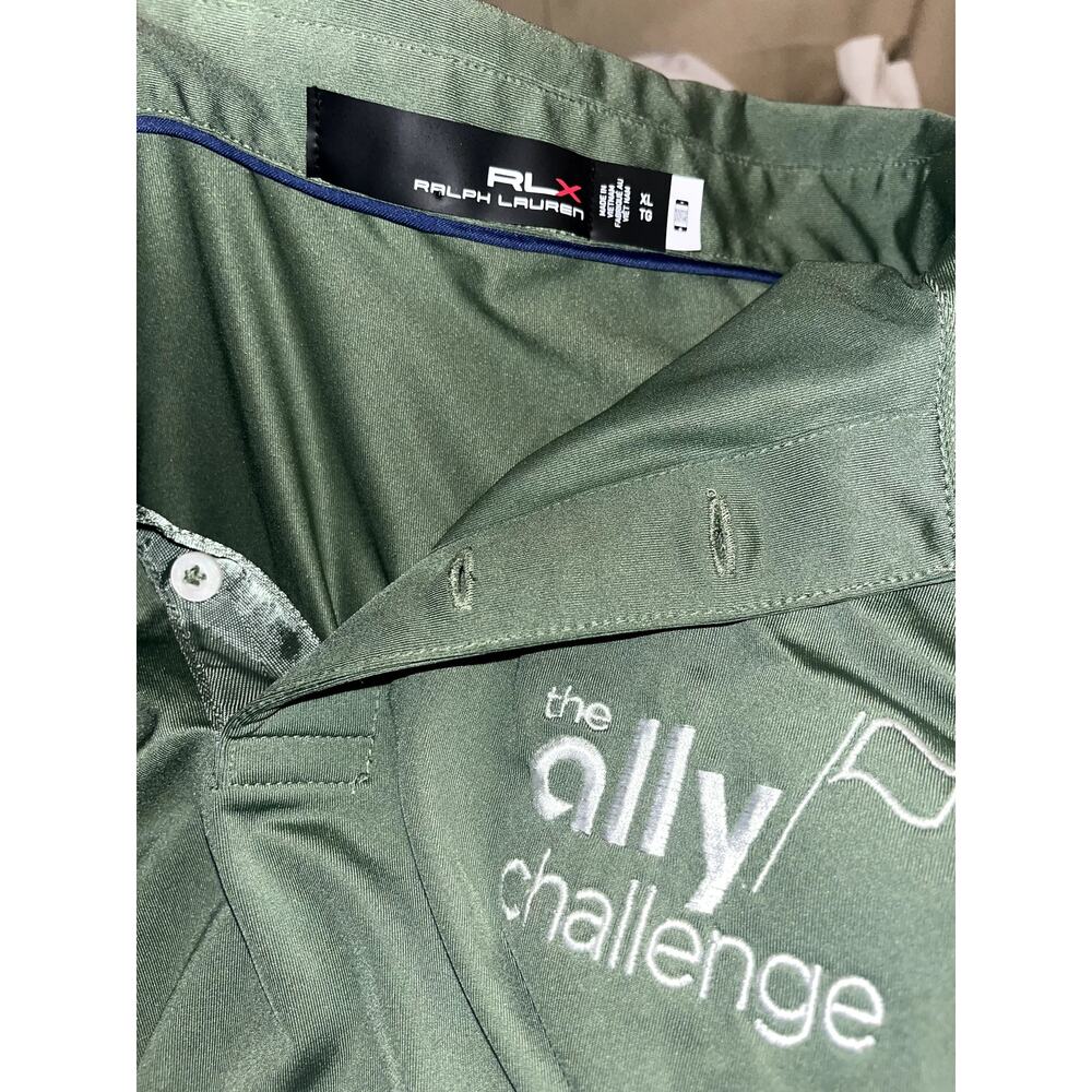 RLX Ralph Lauren Golf Polo Men's sz XL Green Ally challange